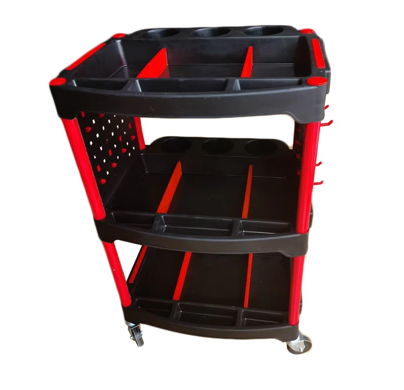 Premium Tool Cart 3 Drawer Rolling Tool Cart Easy Operation Car Detailing Utility Cart