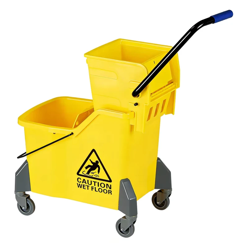 Professional 42L Side Press Wringer Bucket for Hotel Housekeeping and Commercial Cleaning Services