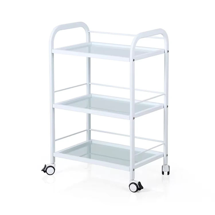 Professional Beauty Spa Salon Furniture Rolling Trolley Cart with Wheels