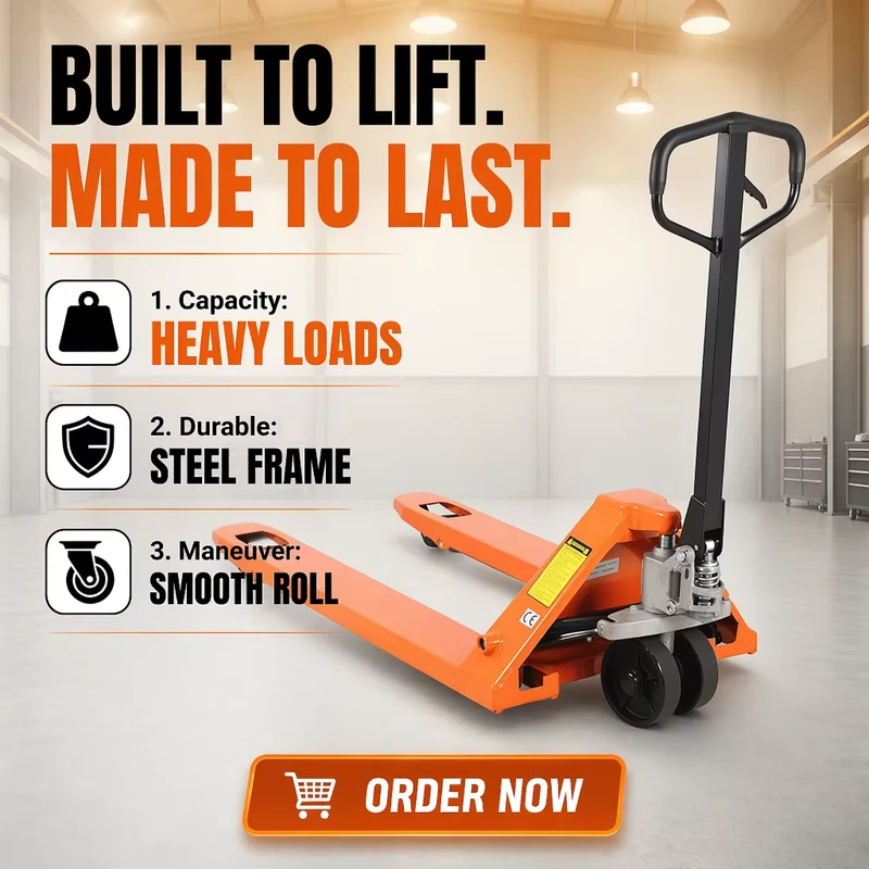 Professional DF Pump Manual Pallet Truck 2.5T Manual Hydraulic Hand Pallet Jack