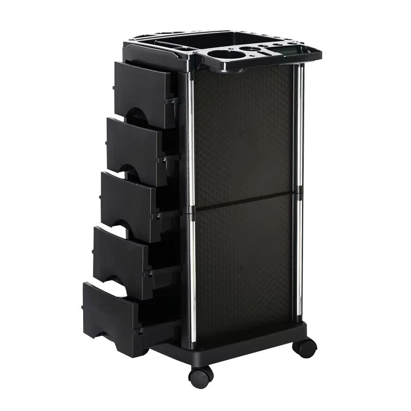 Professional Hair Salon Hair Stylist Storage Spa Service Equipment Station Rolling Trolley Tray Cart