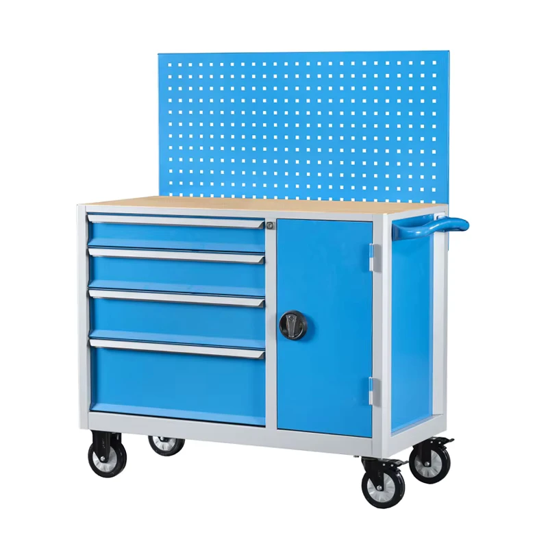 Professional Heavy Duty Steel Garage Tool Cart Trolley Modern Design Adjustable Drawers Warehouse Storage Cabinets