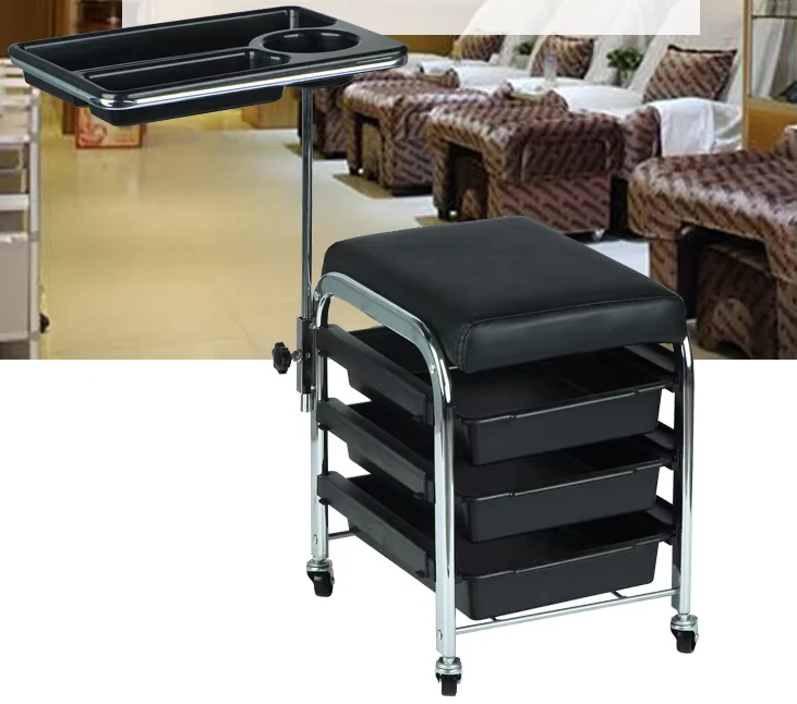 Professional Manicure Pedicure Beauty Hair Salon Nail Trolley