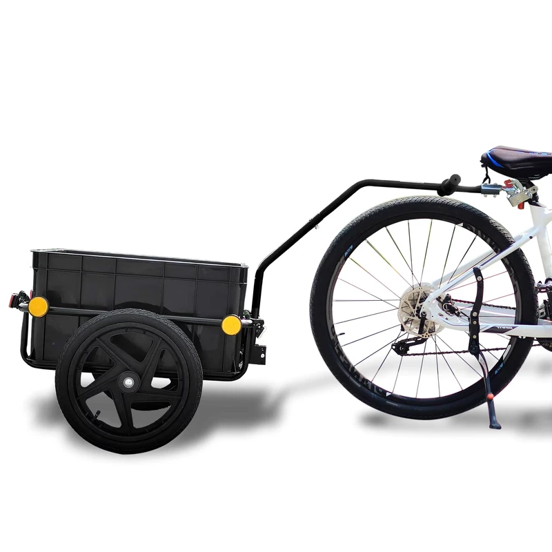 Professional Manufacturer’s 16 Inch Big Wheel Dog Bicycle Camper Trailer Stainless Steel with Rain Cover