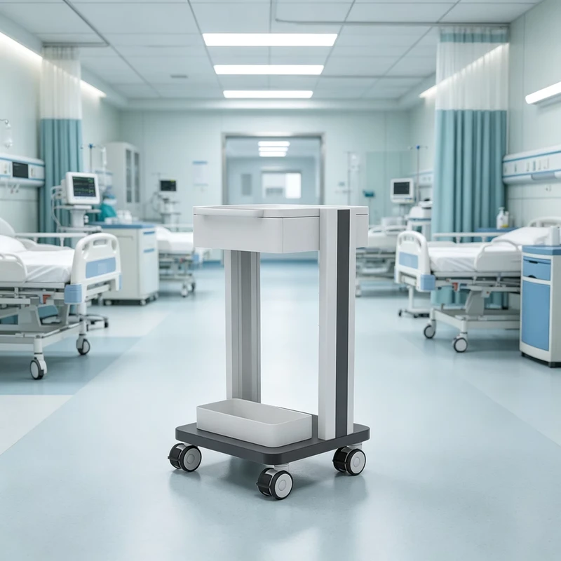 Professional Medical Aesthetic Trolley with Drawer and Monitor Mount for Dermatology Clinic
