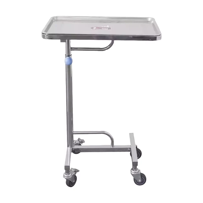 Professional Medical Equipment Stainless Steel 4 Castor Operating Room Trolley Hospital Outdoor