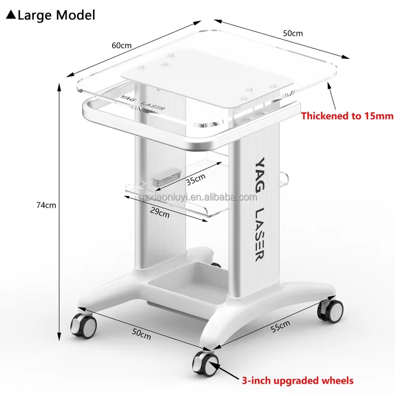 Professional Medical Salon Furniture Spa Machine Stand Beauty Laser Equipment Trolley Table Aesthetic Trolley Cart