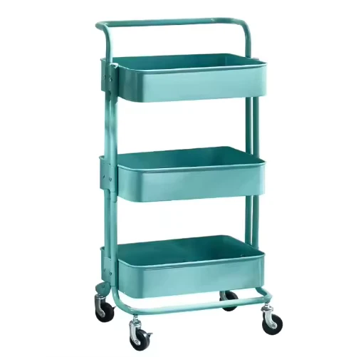 Professional Metal Salon Trolley Modern Design for Hotel Home Office Use Easy Moving 4 Wheel Commercial Furniture