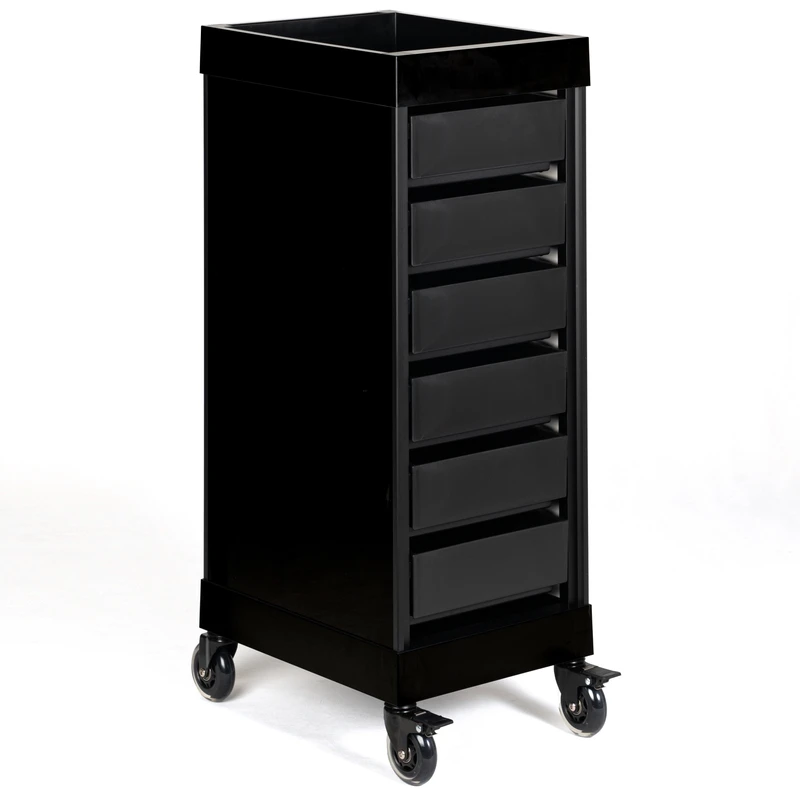 Professional Modern Salon Equipment Hair Trolley Holder Cart with Silent Locking Wheels for Outdoor School & Supermarket Use