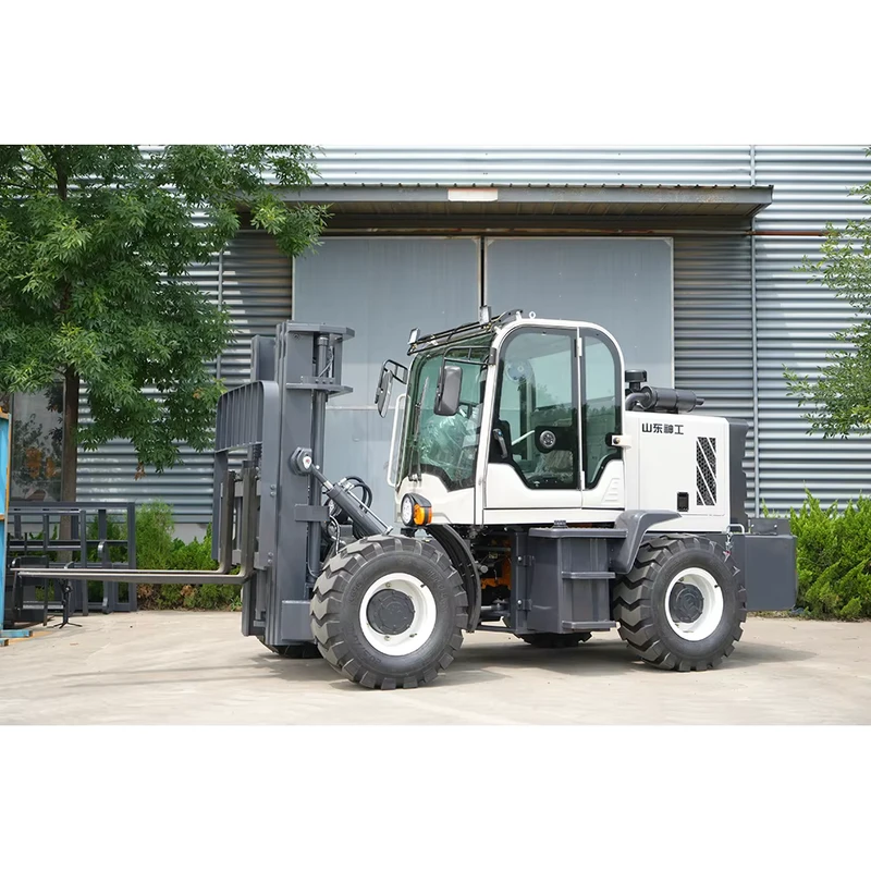 Professional Off Road Forklift 3 Ton for Handling Pallets on Uneven Ground Brick Yard Use