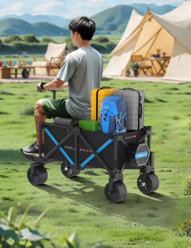 Professional Off road Electric Camping Vehicle for Beach/outdoor Use 551 Pound Load Folding Electric Cart with Reverse Function