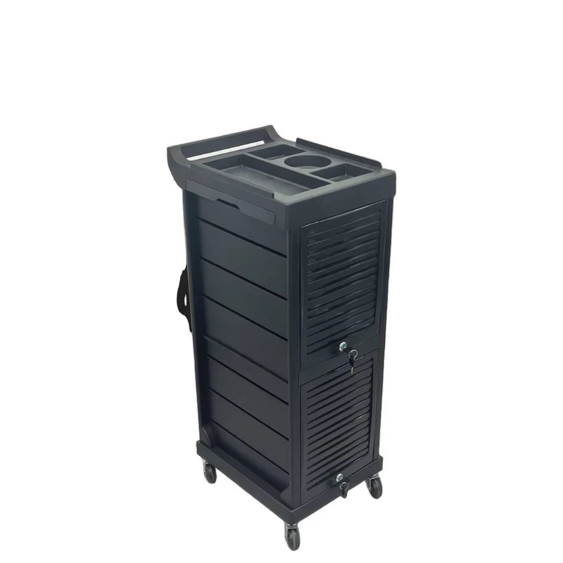 Professional Quality Plastic Salon Trolley 4 Wheel Design Eco Friendly Durable Stable Easy Moving Good Apartment Use No Hair