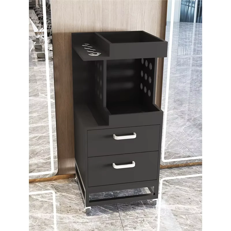 Professional Salon Furniture White Rolling Barber Spa Facial Hair Salon Beauty Salon Hairdressing Trolley Carts