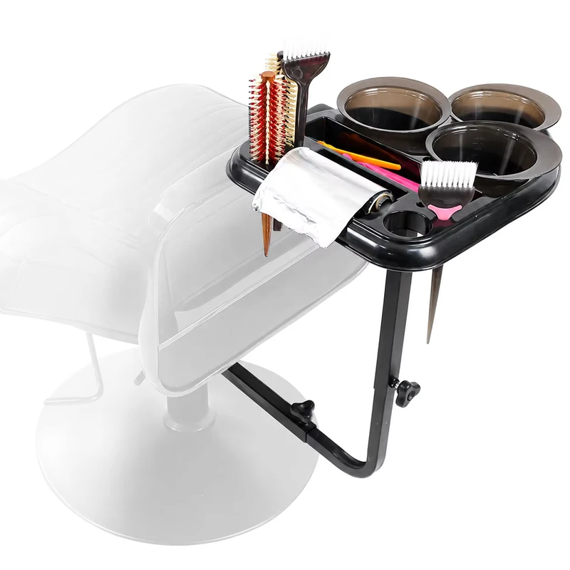 Professional Salon Tray Trolley Hair Coloring Bowl Holder Rotating Tool Organizer for Hair Salon