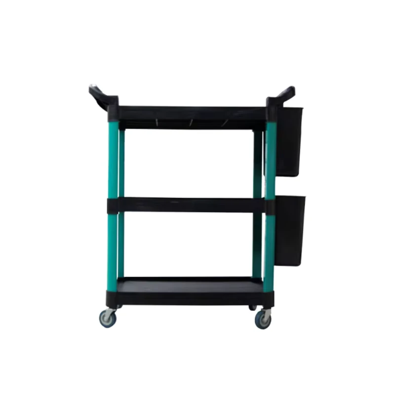 Professional Three Layer Mobile Rolling Garage Detailing Trolley with Wheels Auto Car Cleaning Tool Cart