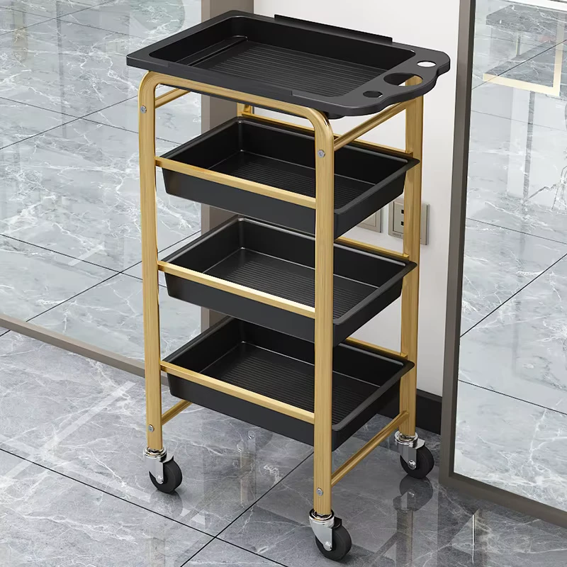 Professional Use of Wheeled Trolley Simple Multi color Salon Beauty Drawer Trolley