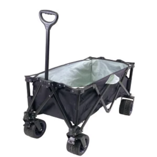 Push Pull Adjustable Outdoor Beach Collapsible Folding Heavy Duty Wagon Portable Camping Utility Cart for Hotels