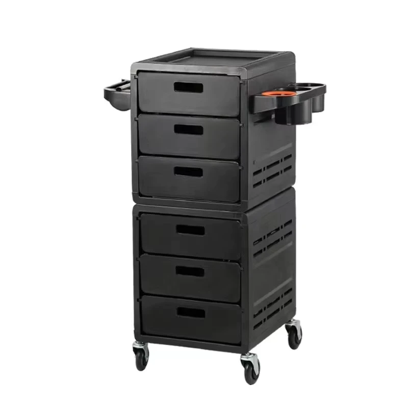 QCP S25 Hairdresser Equip Black Salon Furniture Salon Equipment Trolly For Salon Beauty Trolley