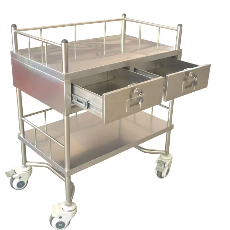 QXC 014C Shanghai Meiisun Makes Stainless Steel Hospital Trolley