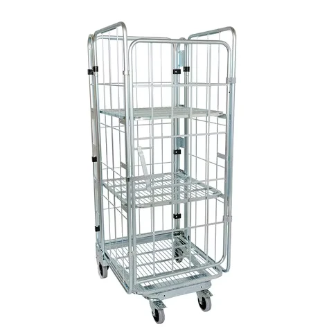 Quali Thickened Steel-Frame High-Capacity Sturdy Build Lockable-Wheel Roll Cage
