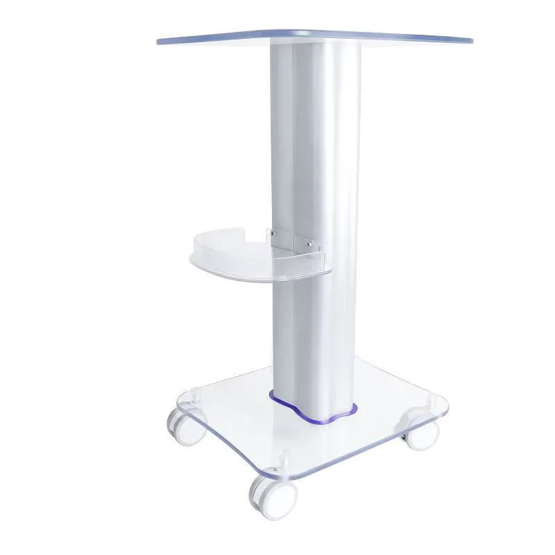 Quiet Rolling Acrylic Beauty Trolley 360 Swivel Wheels Multi Layer Storage Cart for Hairstylist Makeup Artist Salon Home