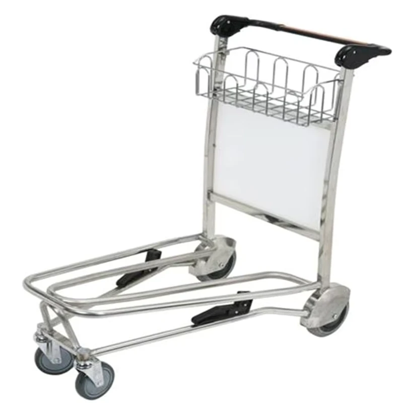 RH J10 2 1100*625*1050mm Stainless Steel Airport Luggage Trolley
