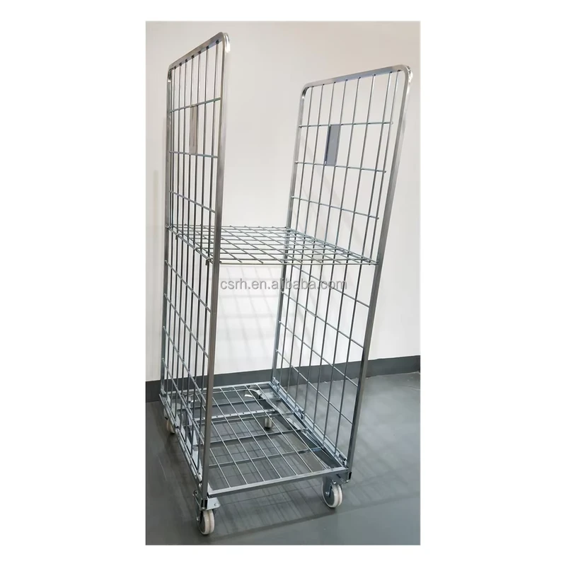 RH RC001 2 820*710*1720mm Roll Cage Container 2 Sides Nestable Roll Cage Container