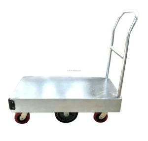 RH WT15 990*460*950mm Heavy Duty Six Wheels Galvanised Steel Heavy Duty Warehouse Hand Trolley