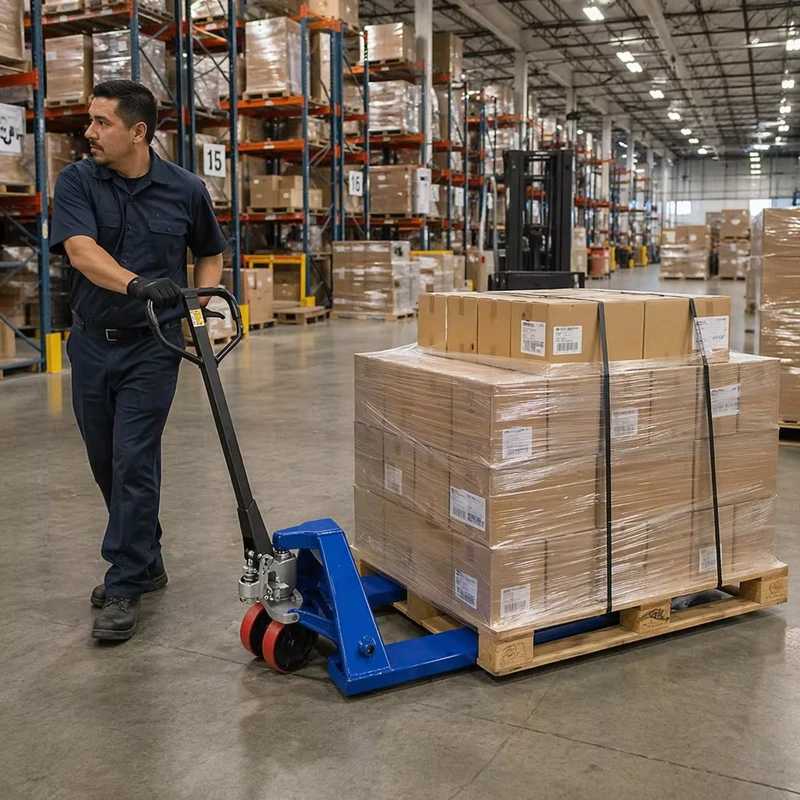 Ready to Ship 3 Ton Manual Pallet Truck Standard Size Hydraulic Hand Pallet Jack in Stock