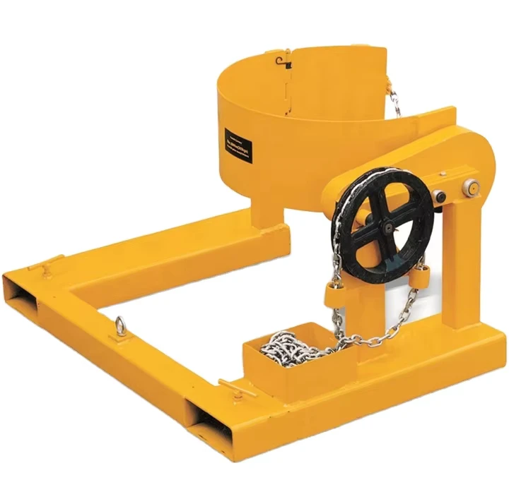 Reddot Forklift Mounted Attachment Drum Handling Equipment Forklift Forklift Drum Part Drum Grab Lifter Tilter