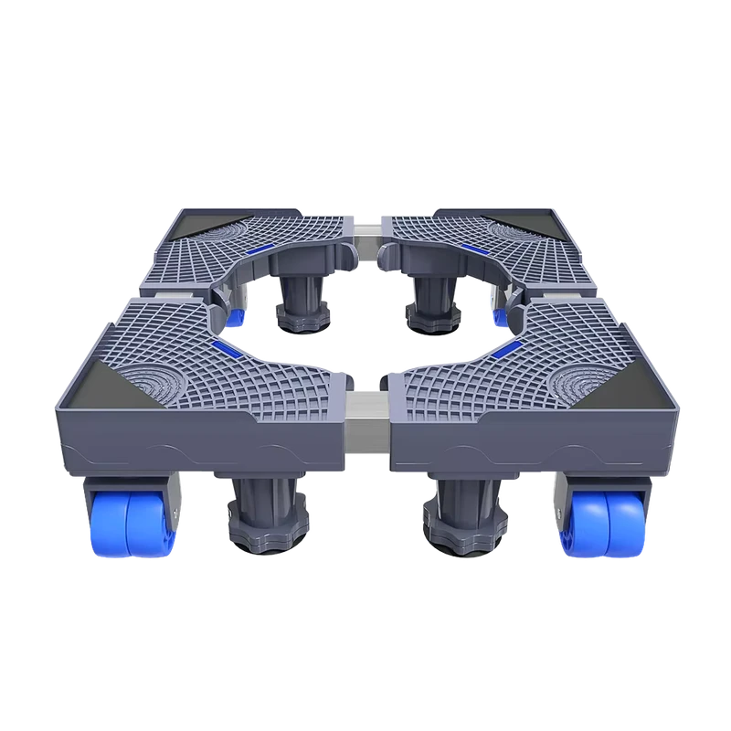 Reliable Manual Adjustable Washing Machine Trolley Durable Plastic Base Bracket for Refrigerator & Household Appliances