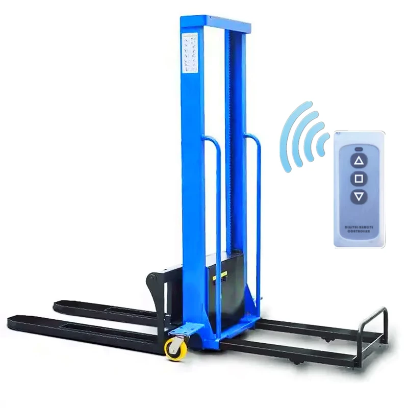 Remote Control Small Electric Truck Hand Portable Hydraulic Forklift Battery Manual Pallet Stacker Electric Forklift