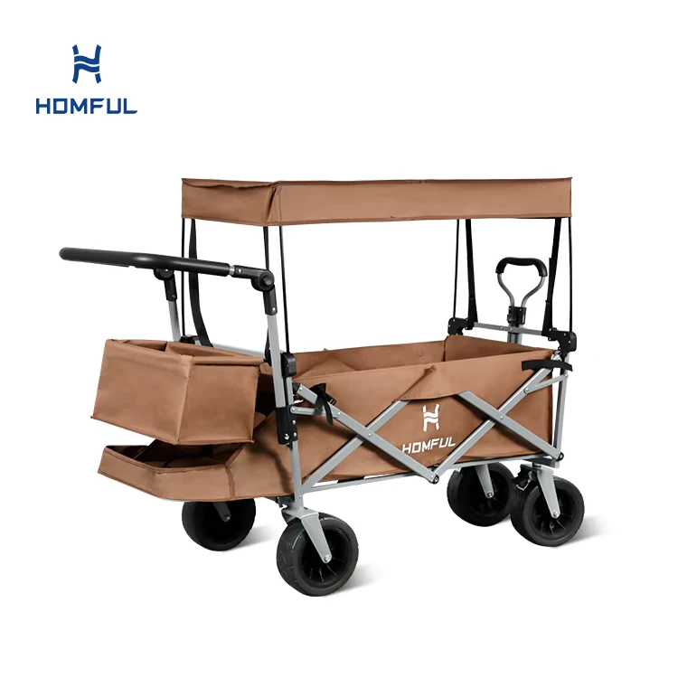 Removable Canopy Extra Large Heavy Duty Portable Camping Beach Utility Cart