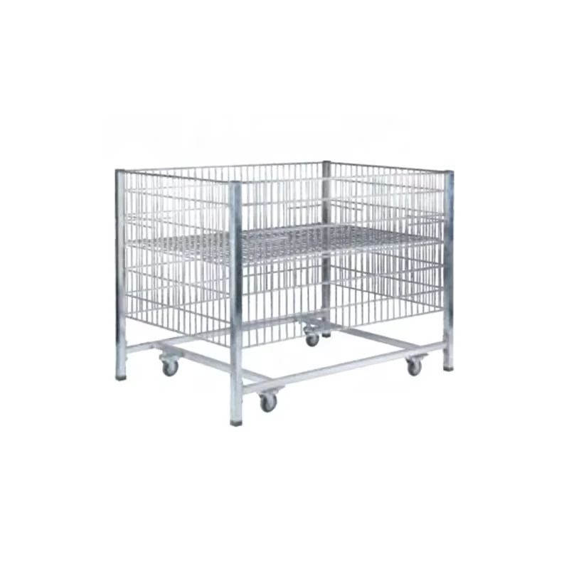 Removable Four Wheeled Supermarket Promotion Table Storage Cage
