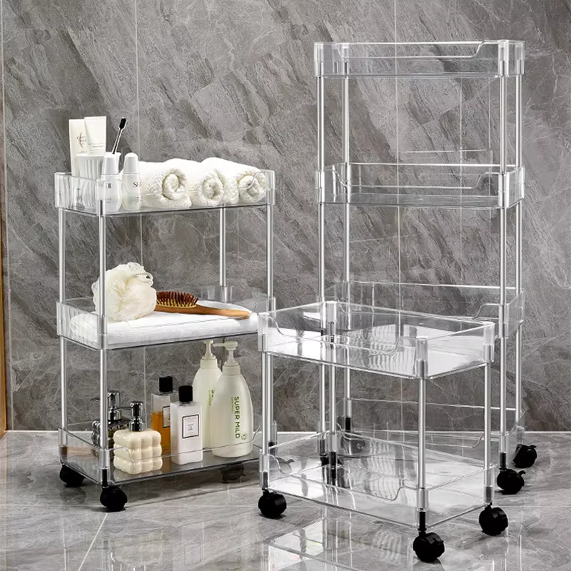 Removable Trolley Storage Rack Multi layer Customizable Logo Easy Assembly Toy Snack Book Baby Supplies Cabinet Storage