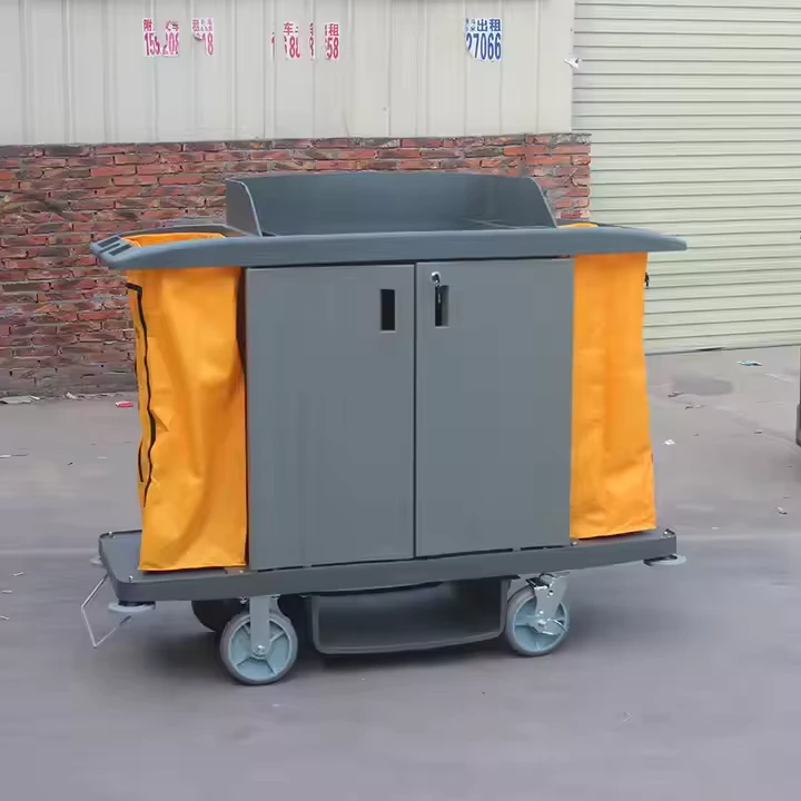 Restaurant Room Service Trolley Housekeeping Cleaning Hotel Linen Cart