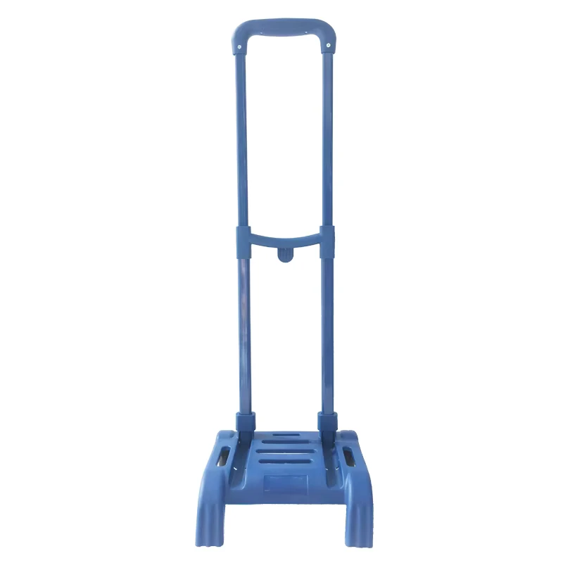Retractable Telescopic Foldable Light Weight Durable Eco Friendly Grey Metal Plastic School Bag Extension Trolley Accessories