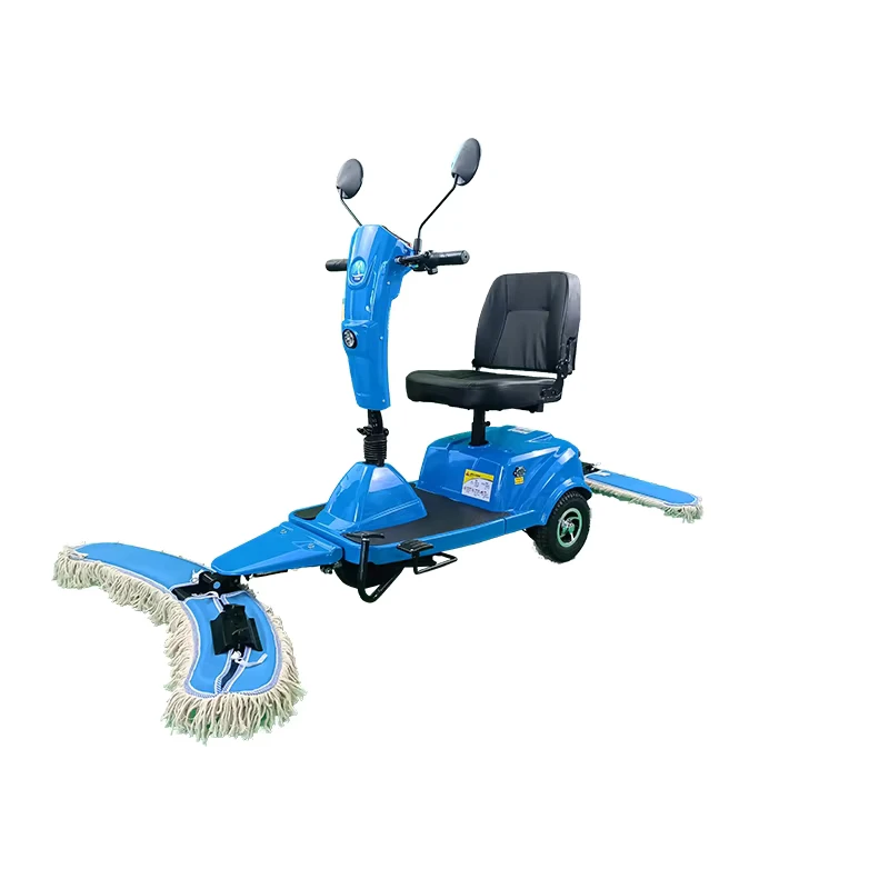 Ride on Floor Mop Propelled Three Wheel Dust Cart Driving Mopping Dust Floor Scrubber Cart