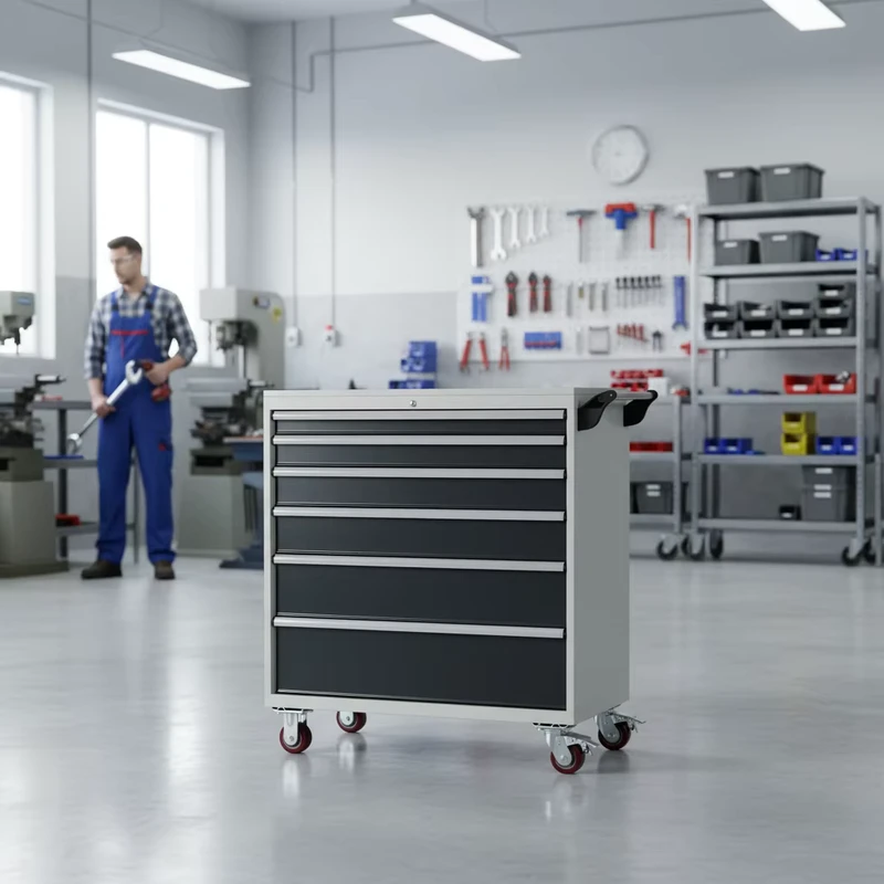 Rockshell Industrial Tool Trolley Tool Cabinets Heavy Duty Workshop Tool Cabinets Garage Metal Tool Drawer Cabinet