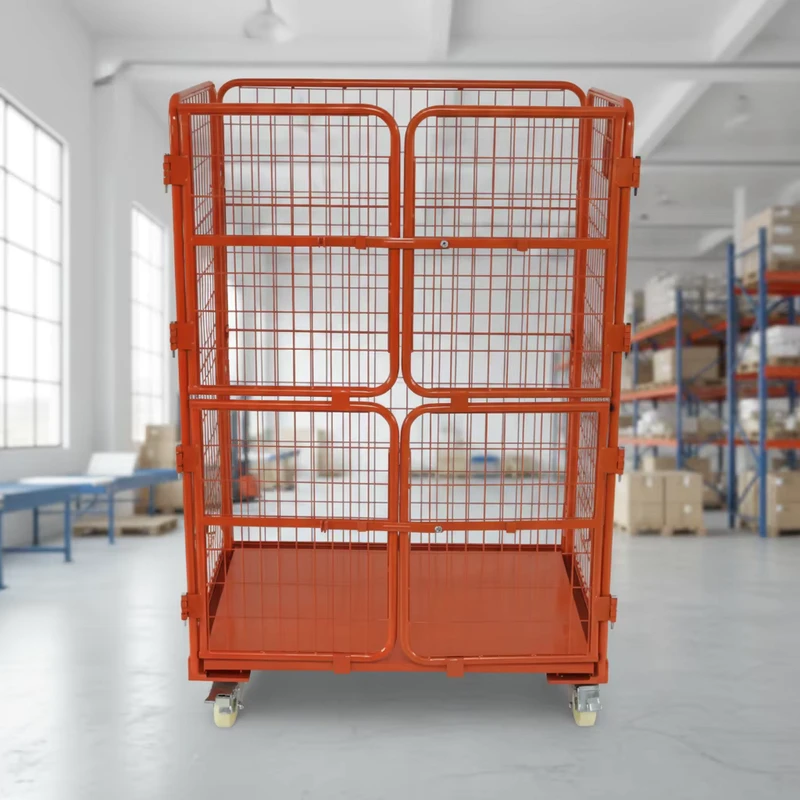 Roll Container 1200x1000x1800 Large Steel Cage Trolley for Warehouse Storage
