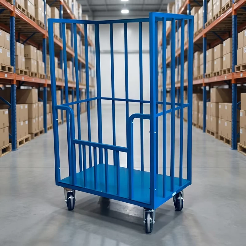 Roll Container Good Supplier Warehouse Folding Cargo Storage Roll Cage Trolley for Warehouse Storage System