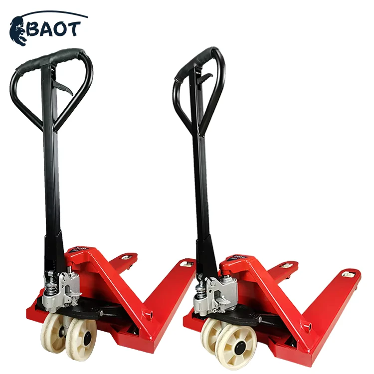 Roller Skate Kit Transporting Manual Hydraulic Pallet Truck with Hand Control High Capacity 1-10T