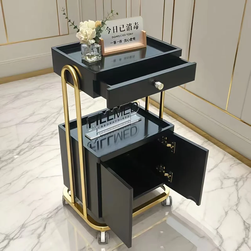 Rolling Beauty Salon Trolley Luxury Design Tool Cart Nail Art Trolley