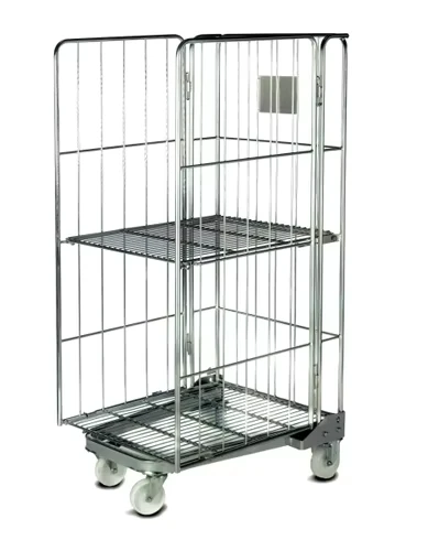 Rolling Container Foldable Trolley Cart Roll Cage Trolley Foldable Rolling Foldable Hand Trolley for Storage and Transportation