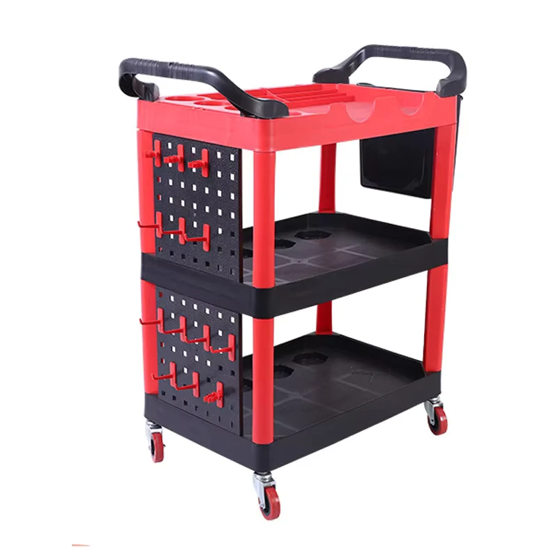 Rolling Detailing Cart Detailing Trolley for Car Polishing Cleaning Washing Car Care