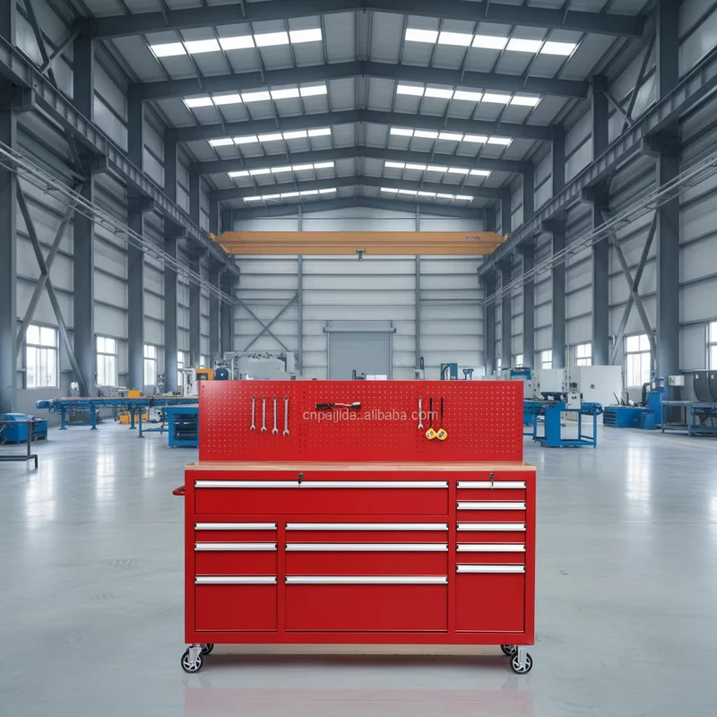 Rolling Drawer Tool Chest Mobile Tool Trolley Tool Cart with Pegboard Back Panel Comfort Handle Large Capacity Auto Warehouse