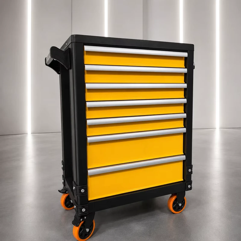 Rolling Garage Service Cart for Tool Storage and Repair Work