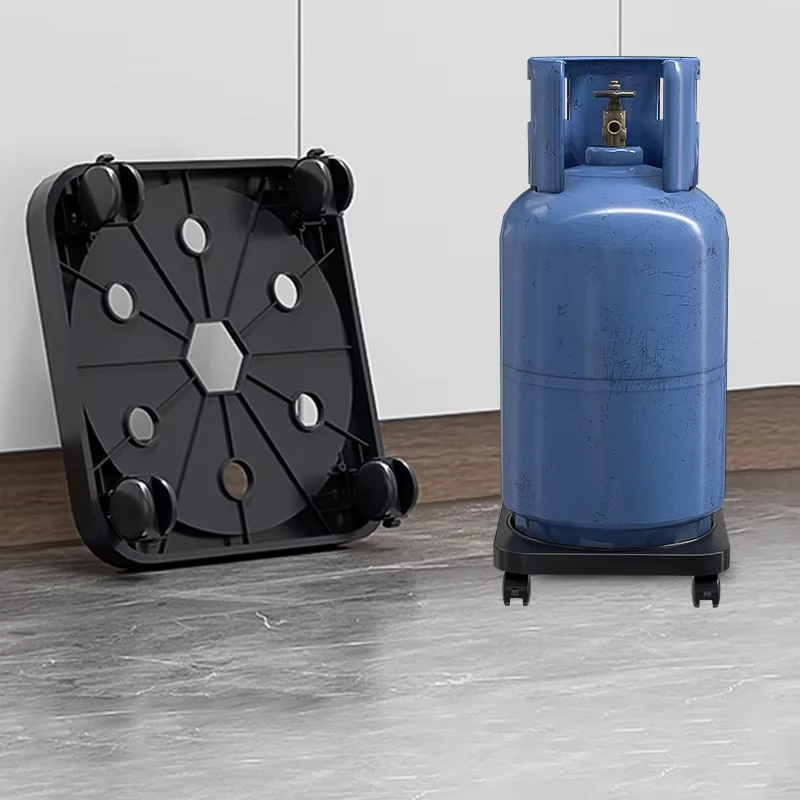 Rolling Multi Purpose Utility Cart Movable Base with Wheels for Gas Bottles Flower Pots Outdoor Storage
