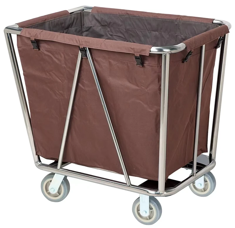 Room Service Cleaning Trolley Hotel Service Housekeeping Maid Cart Mini Linen Laundry Trolley