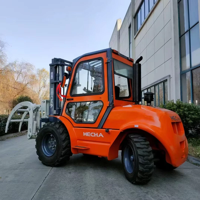 Rough Terrain Forklift 4×4 Diesel Forklift Truck for Outdoor Work